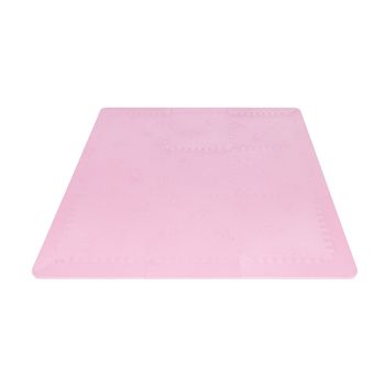 Lubabymats - Alfombra Puzzle Infantil Para Bebés De Foam (eva), Suelo Extra Acolchado. Medida: 161x161 Cm. Color Rosa