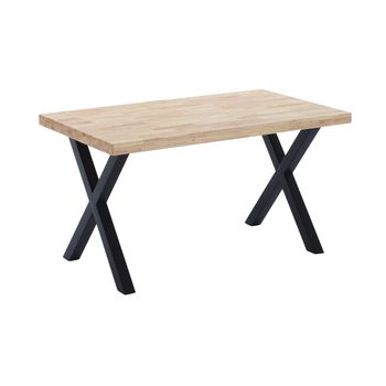 Mesa De Comedor Efecto Hormigón/negro 160x80 Cm Santiago con Ofertas en  Carrefour