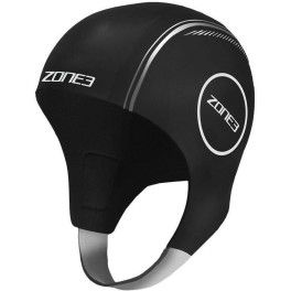 Zone3 Gorro De Neopreno Swim Cap Negro/plateado Reflectante