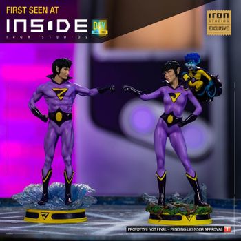 Set Figuras Wonder Twins Dc Comics Escala 1/10