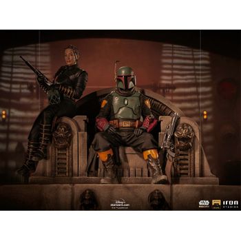 Figura Boba Fett En El Trono Star Wars The Mandalorian Escala 1/10 Deluxe