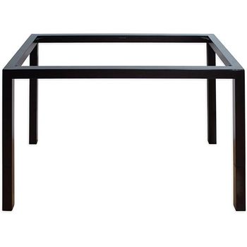 Mesa De Forja Moderna Nueva Carteya, Ideal Mesa Camilla . Color Negra Regulable En Dos Alturas.  (120 X 70 X 72  Alta-52 Baja)