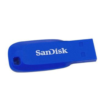 Sandisk Pendrive 64gb Cruzer Blade Electric Blue