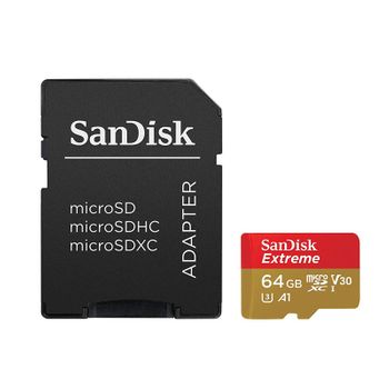 Sandisk Tarjeta Microsdxc 64gb Clase A1 Uhs-i U3 Extreme + Rescuepro Deluxe