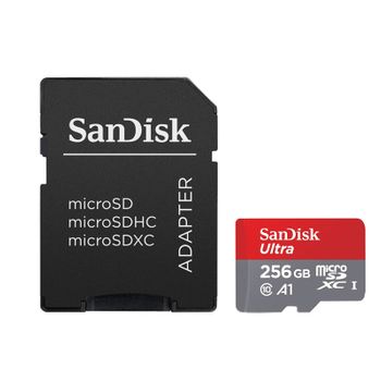 Sandisk Tarjeta Microsdxc 256gb Clase A1 Uhs-i U1 Ultra Android C/adaptador