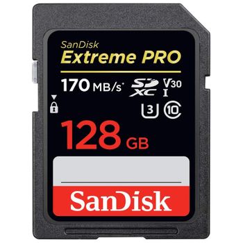 Sandisk Extreme Pro Sdsdxxy-128g-gn4in Tarjeta Sdxc 128gb C10 U3 V30