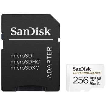 Sandisk Tarjeta Microsdxc 256gb Clase 10 Uhs-i U3 V30 High Endurance C/adapt Sd