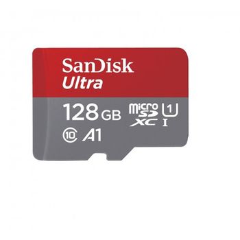 Sandisk - Ultra 128 Gb Microsdxc Uhs-i Clase 10 - Sdsqua4-128g-gn6fa