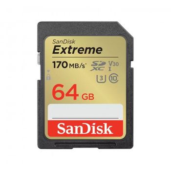 Sandisk - Extreme 64 Gb Sdxc Uhs-i Clase 10