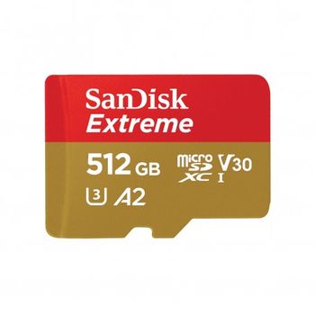 Sandisk - Extreme 512 Gb Microsdhc Uhs-i Clase 10