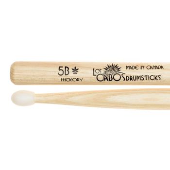 Los Cabos Lcd5bhn Hickory  Nylon Baquetas 5b