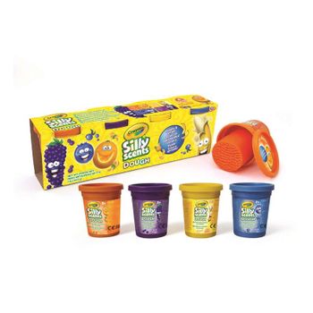 Plastilina Perfumada Los Olorosos Set 4 Botes 113gr. (uva, Naranja, Plátano Y Arándano) (crayola - A1-2150)