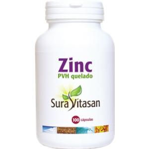 Zinc Pvh Quelado Suravitasan 100 Cápsulas