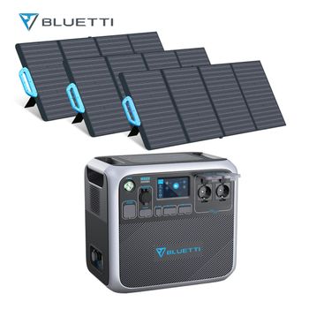 Bluetti Ac200p + 3 Pv120 Ca 2000w (4800 Máx) Estación De Energía Solar Batería De Lifepo4