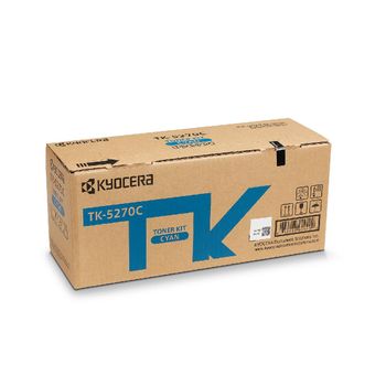 Kyocera Tk-5270c, Tóner De Láser, 6000 Páginas, Cian, 1 Pieza(s)