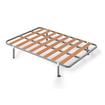 HOGAR24 ES Base tapizada 90 x 200 Reforzada con 6 Patas metálicas Alto 26  cm, tapizado 3D Color Beige + 4 válvulas de transpiración. : :  Hogar y cocina