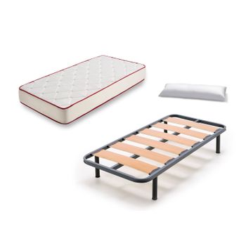 Pack Colchon Habana 135x190 + Somier De Laminas + Almohada Lider Flex con  Ofertas en Carrefour