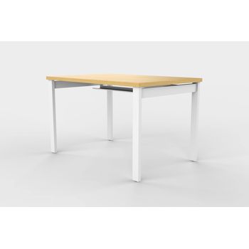 Mesa Escritorio Oficina Estructura Metálica Negra 75x160x80cm Blanco  Ofilike con Ofertas en Carrefour