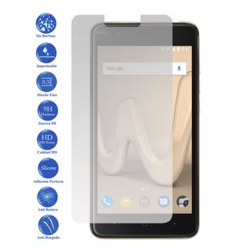 Protector De Pantalla Cristal Templado Wiko Harry ( 9h 2.5d Pro+ ) Con Caja Y Toallitas