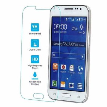 Protector De Pantalla Cristal Templado Samsung Galaxy Core 2, G355h ( 9h 2.5d Pro+ ) Con Caja Y Toallitas