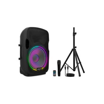 Altavoz Activo Profesional Party 12. 12\" Audibax 500w Pico Bluetooth + Soporte + Cable + Micro