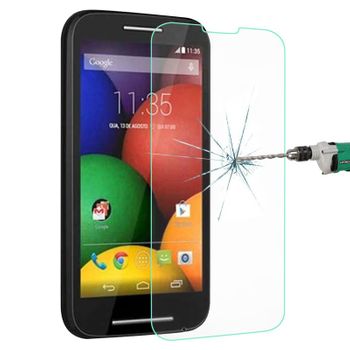 Protector De Pantalla Cristal Templado Motorola Moto E, Xt1021 Xt1022 Xt1025 ( 9h 2.5d Pro+ ) Con Caja Y Toallitas