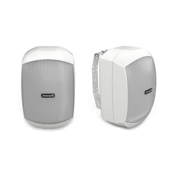 Altavoces Ovo 4 White Pareja De Altavoces Pasivos Pared Audibax  4 Pulgadas 100v / 8 Ohm Ip65