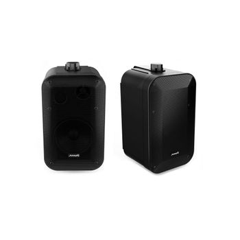 Audibax Elipse 5 Pareja de Altavoces HiFi con Soporte de Pared 2 Vías 30W  Blancos