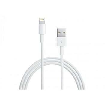 Cable De Datos Usb Lightning 8 Pin ( Blanco 1m ) Iphone 5 5s 5c Se 6 6+ 6s 6s+ 7 7+ 8 8+ X, Ipad Mini 1 2 3 4, Pro, Air, Ipod 5 6 7