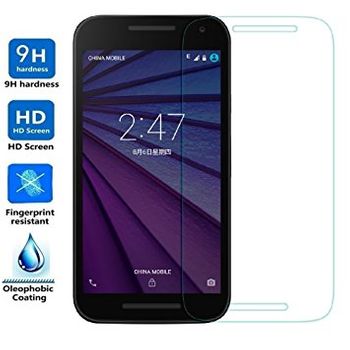 Protector De Pantalla Cristal Templado Motorola Moto G3 ( 9h 2.5d Pro+ ) Con Caja Y Toallitas