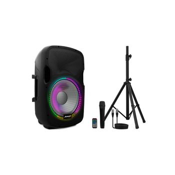 Altavoz Activo Party 15 Profesional 15\" Audibax 600w Pico Bluetooth + Soporte + Cable + Micro