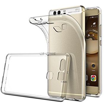 Funda Silicona Huawei P9, Transparente, Gel Tpu 0.33 Mm