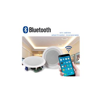 Altavoces Bluetooth De Techo Cm408l-bt Blanco 5 Audibax  Pulgadas 40w ( Amplificador Integrado En Un Altavoz )