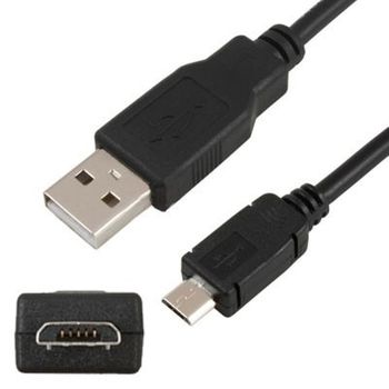 Cable De Datos Micro Usb Negro ( 1 Metro ) Universal