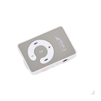 Mini Lector Reproductor Musica Mp3 ( Mini Usb, Micro Sd Hasta 32 Gb ) Con Clip Blanco