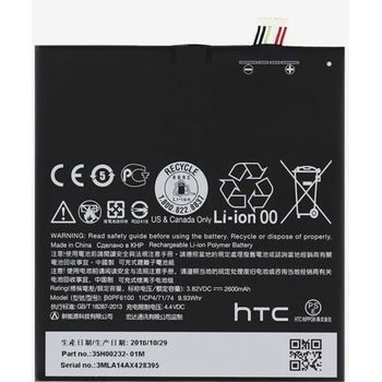 Bateria Original Htc Desire 820 D820 826 ( 2600 Mah ) Bopf6100