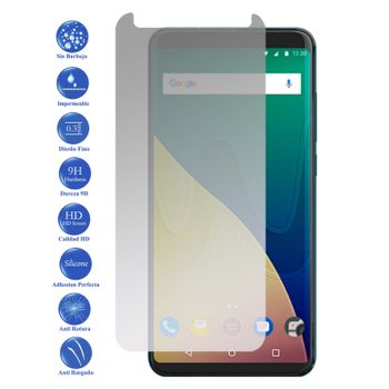 Protector De Pantalla Cristal Templado Wiko View Xl ( 9h 2.5d Pro+ ) Con Toallitas