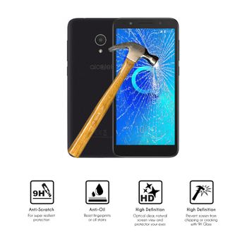 Protector De Pantalla Cristal Templado Alcatel 1x ( 9h 2.5d Pro+ ) Con Toallitas