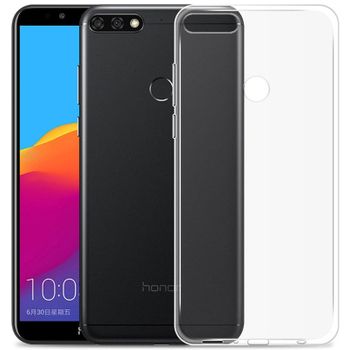 Funda Silicona Huawei Y7 2018, Honor 7c ( Gel Tpu 0.33 Mm ) Transparente