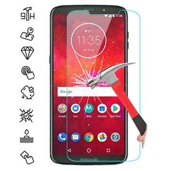 Protector De Pantalla Cristal Templado Motorola Moto Z3 Play ( 9h 2.5d Pro+ ) Con Toallitas