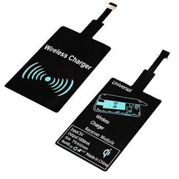 Receptor Adaptador Qi Para Cargador Inalambrico Micro Usb Smartphone Moviles