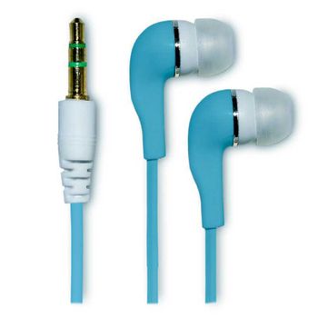 Auriculares De Silicona Jack 3,5 Cascos Audio Azul Universal