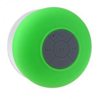 Mini Altavoz Bateria Bluetooth De Ducha Resistente Al Agua Con Ventosa Verde