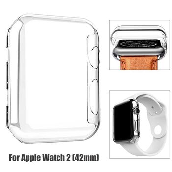 Protector De Pantalla Compatible Con Apple Watch 2 Reloj 42mm Cubierta Dura Transparente