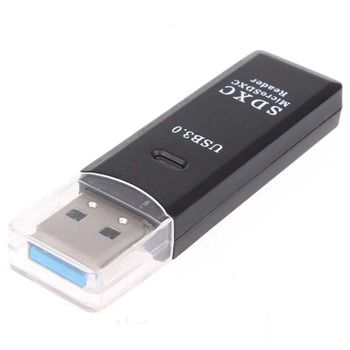 Lector De Tarjetas Card Reader Usb 3.0 Sdxc Micro Sd Alta Velocidad Color Negro