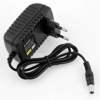 Cargador De Red 12v 2a Dc Fuente Alimentacion Transformador Tira Led Adaptador Negro