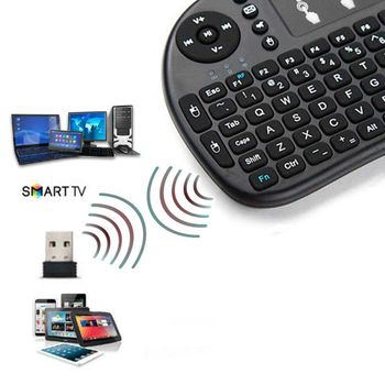 Teclado Inalambrico Touchpad Wireless No Bluetooth Para Smart Tv Samsung Negro