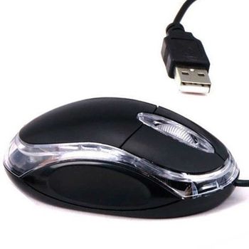 Ratón Mouse usb Cable Iluminación Para PC Gaming Ordenador Optico 2400 dpi  Negro - Ratón - Los mejores precios