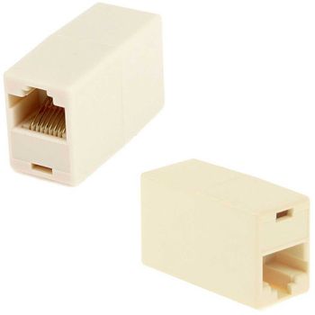 Pieza Ethernet Hembra Rj45 A Hembra Extensor Union Conector Lan Red Tcp Adapter