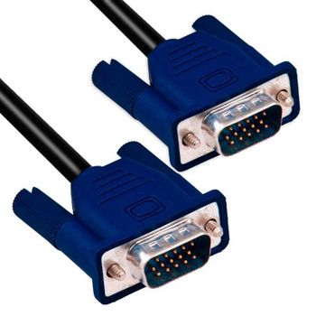 Cable Alargador Svga Vga Macho Macho 1.3m Metros Para Pantalla Ordenador Monitor